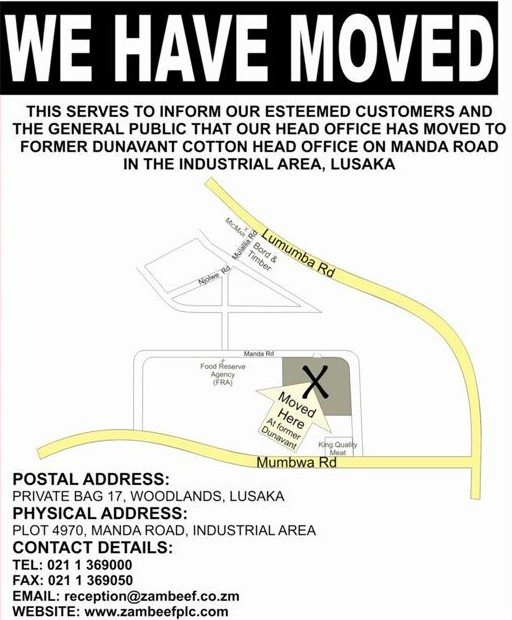 We have moved - Zambeef